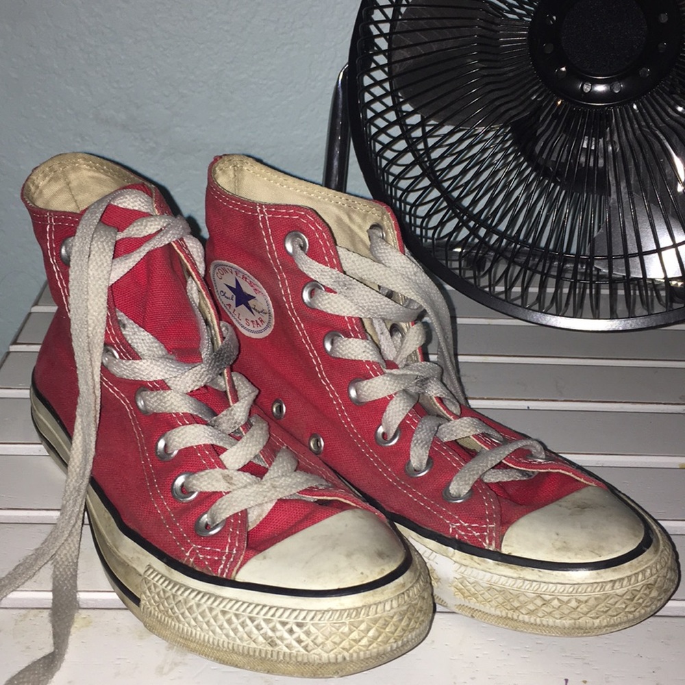 Red Converse High Tops